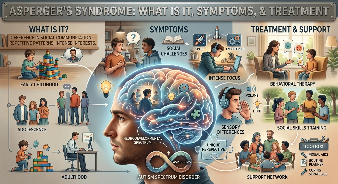 Asperger's Syndrome: What Is It, Symptoms, and Treatment
